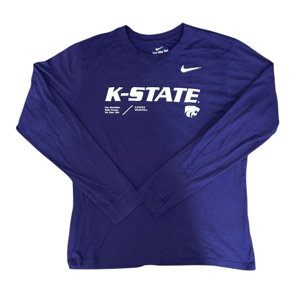 Nike Purple K-State Dri-FIT Tee Size L